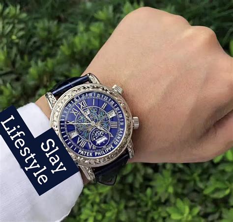 patek philippe sky moon tourbillon blue dial
